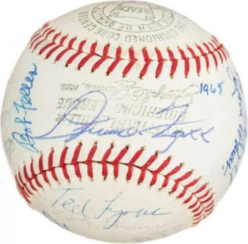 1965. HOF indukcija potpisala 22 bejzbol PSA/DNA w/Jimmie Foxx & Hank Greenberg - Autografirani bejzbol