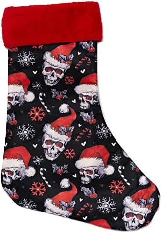 Skulistička Santa lubanja božićna čarapa 19 Božića ukras