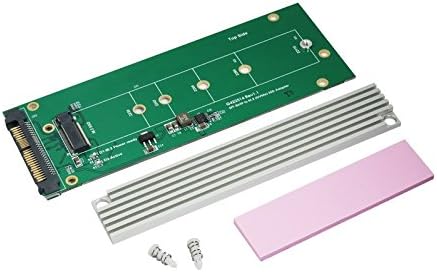 Micro SATA kabeli | U.2 SFF-8639 do M.2 M Keyed NVME SSD adapter s hladnjakom sudopera