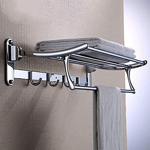 OMOONS Rač za ručnike ručnika napravljen od nehrđajućeg čelika 1 komada tračnica za ručnik s dvostrukim zidom ugradnje kupaonice ručnika
