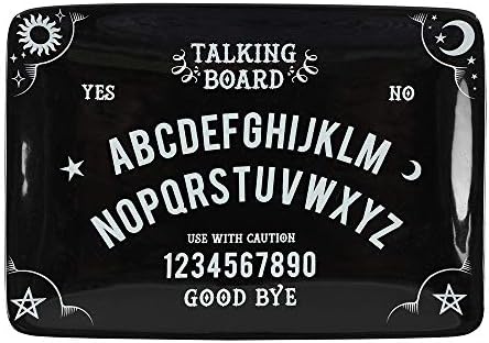 Ouija Talking Board pravokutna crna keramička sitnica Uhvati sve jelo