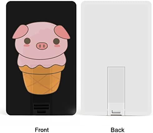 Slatka sladoleda svinja Kreditna kartica USB flash vozi Personalizirani memorijski štap Ključni korporativni pokloni i promotivni pokloni