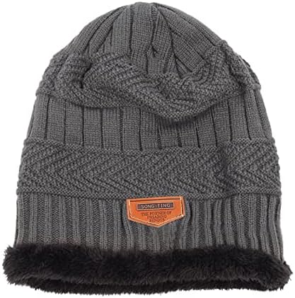 Muškarci runo pletene boje šeširi kontrast toplo modno zima za žene zimske šešire