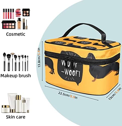 Torba za šminku za putnicu, kozmetička torba make up organizator futrola, za ženske torbice za toaletne potrepštine četkice, jazavčani