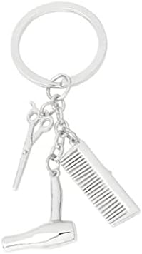 Zonster Keychain 3 u 1 frizerski sušilac za sušenje kose češalj šarm privjesak za privjesak za salonski frizerski stilist