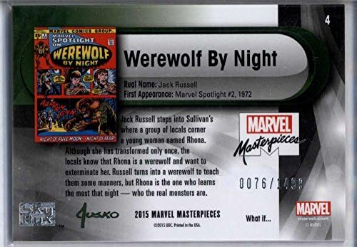 Werewolf by Night SP 2015 Marvel Remecord -djela Što ako ... 4 0076/1499 Jusko