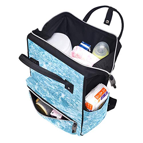 Plavi bazen vode za vodu torbe torbe mame mame ruksak veliki kapacitet pelena vrećica za njegu putničke torba za njegu bebe