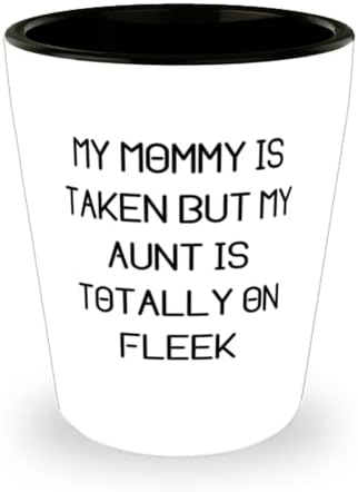 Sarkastična teta, moja mama je zauzeta, ali moja teta je potpuno napeta, sjajna čaša za nećakinju
