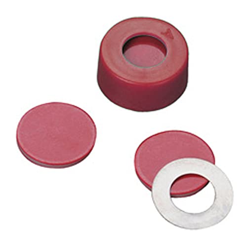 11-0055mb mikrolitarska limena kapa s PTFE/silikonskim/PTFE pregradama, crvena, veličina kapice 11mm