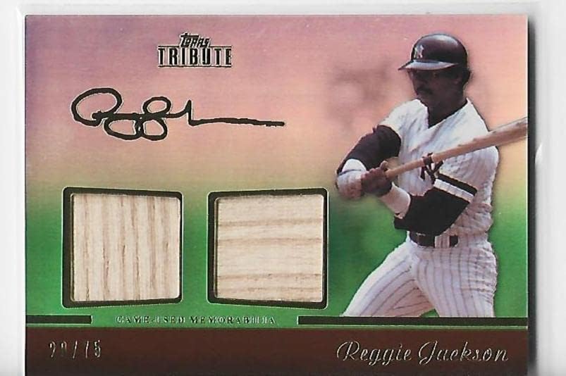Reggie Jackson 2011 Topps Tribute TDR-RJ Memorabilia kartica koja se koristi u igri-Baseball Game Rabljene karte