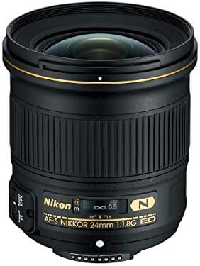 Nikon 24 mm f/1,8g ed af-s Nikkor objektiv, snop s proptičkim 72 mm UV vitki filter, krpa za čišćenje