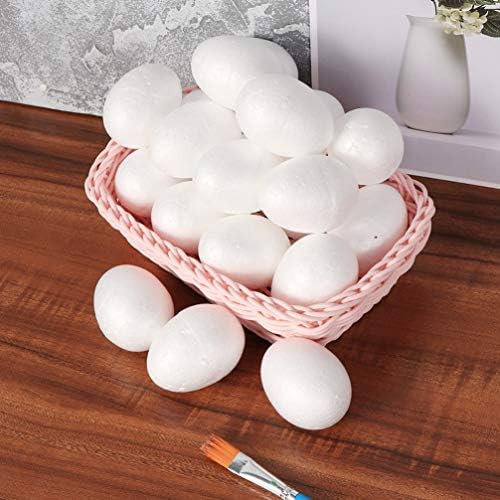 Valiclud zanatstvo za rođenje 50 komada bijela pjena diy uskrsna jaja ručno rađena jaja bijela modeliranje oblika jaja kuglice za djecu