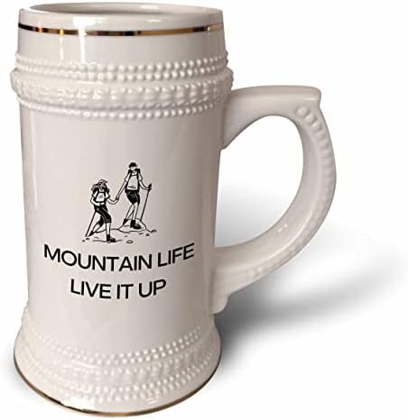 3Drose IMee iz planinara s tekstom Mountain Life It Up - 22oz Stein šalica