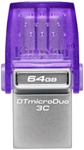 Kingston DataTraveler Microduo 3C 64GB USB-C & USB-A Flash pogon | Brzine do 200 mb/s | USB 3.2 Gen 1 | DUO CONCENTOR | DTDUO3CG3/64GB