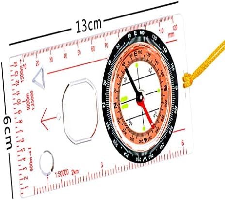 WSZTT Professional prijenosni povećali kompas Compass Skala izviđač za planinarenje kampiranje Orijentiranje brodica