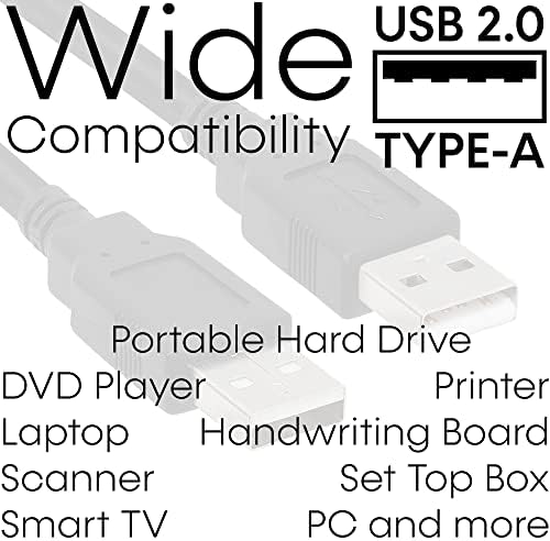 CMPLE USB 2.0 mužjaka do muškog kabela velike brzine USB 2.0 a do produženog kabela za prijenos podataka-3 metra, crno