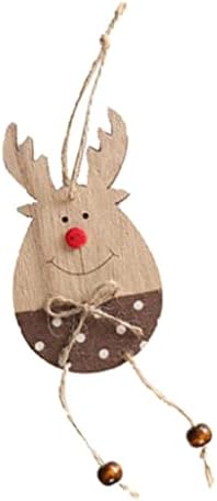 Ｋｌｋｃｍｓ ukrasi za božićno drvce Privjesak za božićno drvce izrađen od drveta, 15x6 cm, stil02, kako je opisano