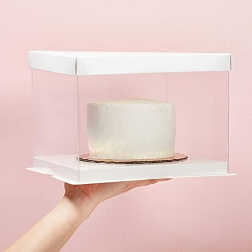 Prozirni plastični nosač kutije za torte s poklopcima za torte od 6 inča