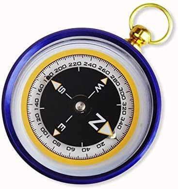 QUUL Professional Outdoor Compass, kompas od aluminijske legure, mini multifunkcionalni dječji privjesak za biranje