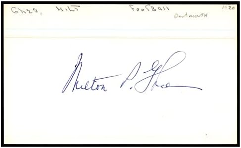 Kartica s autogramom Milt ghee 3.55 s autogramom kanton Bulldogs_: 1975 87.284-izrezani potpisi NFL-a