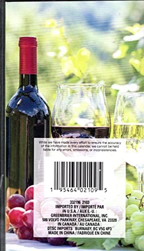Greenbier International Wine Country 2022 - 2023. Dvogodišnja džepna planer / kalendar / organizator - Format mjesečne stranice