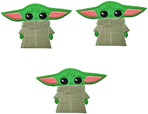 Yoda Baby Jedi vezeni 3 inča visok set od 3 flastera