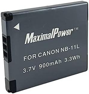 Maksimalna snaga baterija za Canon NB-11L, NB-11LH Powershot A2300 Is, A2400 je, A2500, A2600, A3400 IS, A3500 IS, A4000 IS, ELPH 110