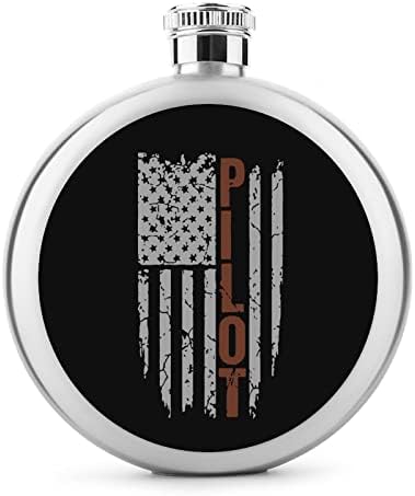 Pilot američka zastava Premium 5oz tikvica od likera od nehrđajućeg čelika džepne prijenosne boce vina za piće vjenčani darovi