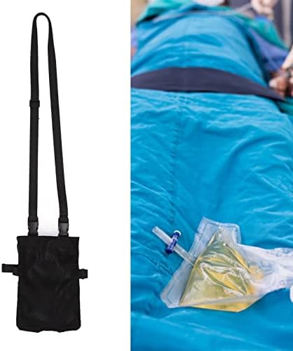 ZJCHAO prijenosna vrećica urina, držač za odvodnu vreću s mokraćom s remenom za fiksaciju nogu, podesivi remen za rame, držač torbe