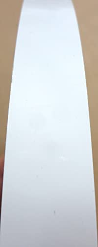Bijeli sjajni PVC rub 1-3 / 4 120, prethodno zalijepljen vrućim ljepilom 1,75