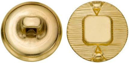 C&C Metal Products 5111 Moderni metalni gumb, veličina 24 Ligne, zlato, 72-pack