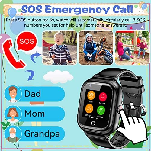 888ith SIM kartica, 4G Kids GPS Tracker Watch, IP67 Vodootporan 2 -način nazove Video & Voice Chat SOS Pedometar, dječji mobitel Pazite