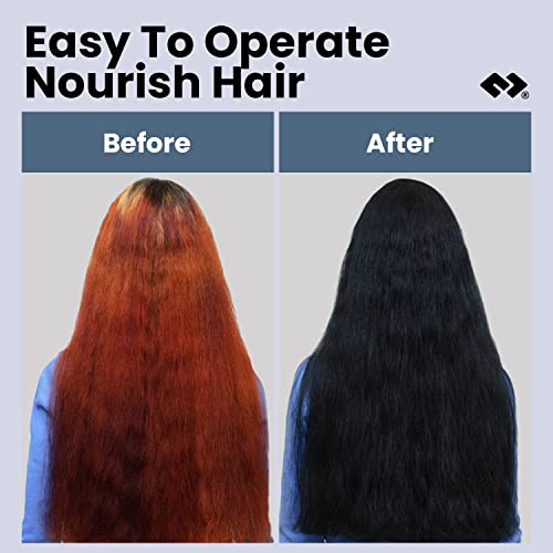 Crni šampon za sijedu kosu 30 ml 10 kom / revolucionarna instant boja za kosu / polutrajni učinak magično traje samo 10 minuta i traje