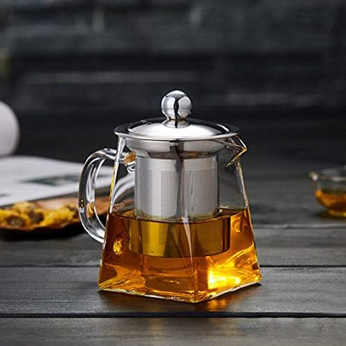 Topli stakleni čajnik s filterom za cjedilo Uključite čajne posude 350ml Velike staklene posude za pohranu hrane