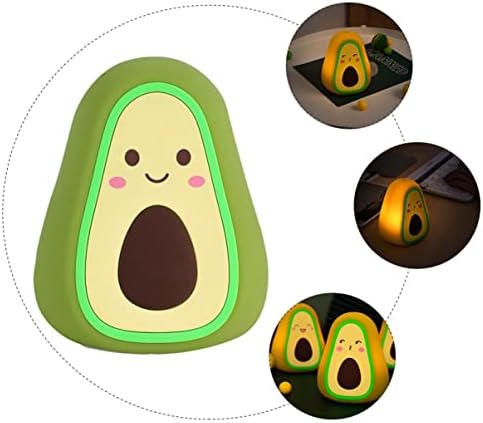 Homoyoyo 1pc svjetlosni senzor favorizira dekor za djecu koja mijenja avokado ljupka u obliku boje svjetiljka kuhinja vrtić USB silikonski