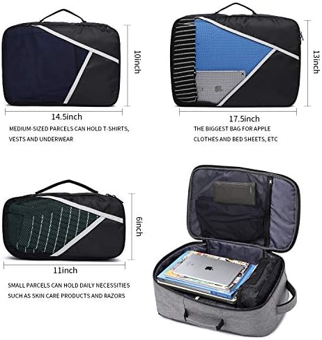 ; 40-litreni putni ruksak za žene i muškarce, 17-inčni ruksak za prijenosno računalo odobren za letenje za ručnu prtljagu, vodootporni