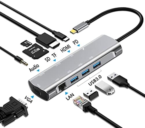IULJH Type C-kompatibilan s 4K 30 Hz RJ45, USB 3.0 adapter Type C hub priključne stanice za razdjelnik laptop Pro Air
