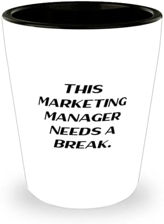 Voditelj marketinga za kolege, ovom marketinškom menadžeru treba čaša za inspirativnog marketinškog menadžera, keramička šalica od