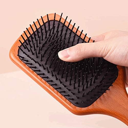 JYDBRT Anti-statička bukva ravna kosa češalj drvena ručka masaža čekinja Combs Combs frizerski alati za njegu četkica za kosu češalj