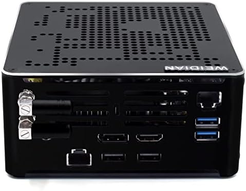 Moćna mini-PC WEIDIAN, Windows Pro 11 Core i9-10980HK, 64 GB DDR4, 1 TB NVMe SSD, 2 TB HDD, 4K @ 60 Hz HDMI, DP, Mini-računalo za igre,