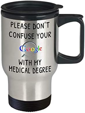 Molim vas, nemojte brkati Google pretragu s mojim medicinskim diplomom - Smiješan poklon šalice za liječničku medicinsku sestru šalica