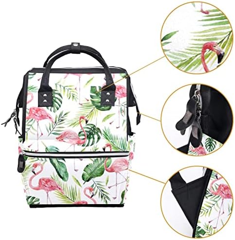 Guerotkr putovanja ruksak, vrećice pelena, vreća s ruksakom pelena, uzorak biljaka ptica flaminga