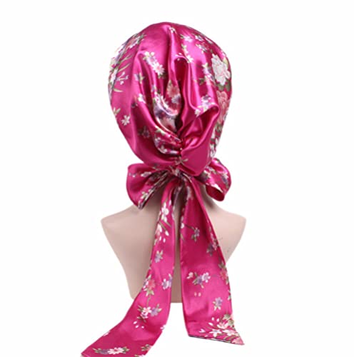 Supvox Chemo Headwear turbani svileni cvjetni uzorak glava šal noćni poklopac glave za žene za žene rak gubitak kose za spavanje beanie