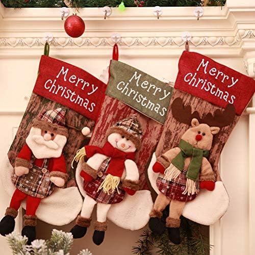 Poklonite božićnu čarapu božićno drveće kamin zidna vrata Viseće ukrase slatkiša poklon torbe velike veličine božićni ukras