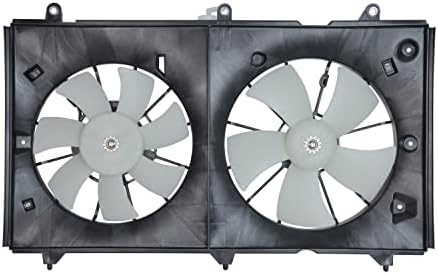 TYC 620690 Sklop ventilatora za hlađenje kompatibilan s Honda Accord 2003-2007, crno