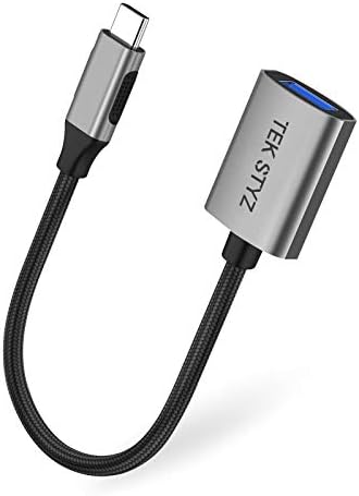 TEK STYZ USB-C USB 3.0 adapter kompatibilan s vašim Sony WH-XB900N OTG Type-C/PD muški USB 3.0 ženski pretvarač.