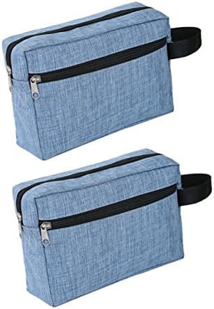 ValIclud 2PCS torba za odlaganje multi alata dvoslojni šminkanje torba muška toaletna toaletna vrećica za zatvaranje patentne zaštite