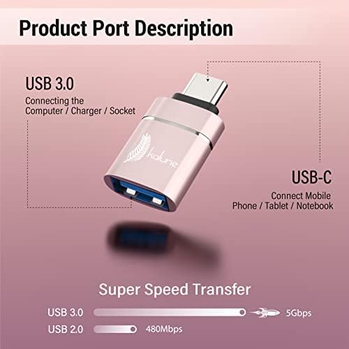 USB C na USB adapter USB-C mužjak na USB3.0 žensko kompatibilno sve usb c priključke MacBook, iPad mini, PCS, mobiteli, periferne uređaje