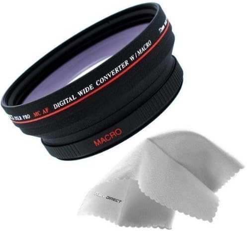 Optika 0,5x 72 mm širokokutna leća za Sony visokog stupnja kamkordera + NWV izravna krpa za čišćenje mikro vlakana