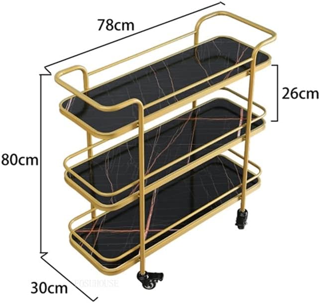 SXYMKJ višeslojni kuhinjski kolica za skladištenje kolica za odlaganje stalak za troslojnu kolica kućica